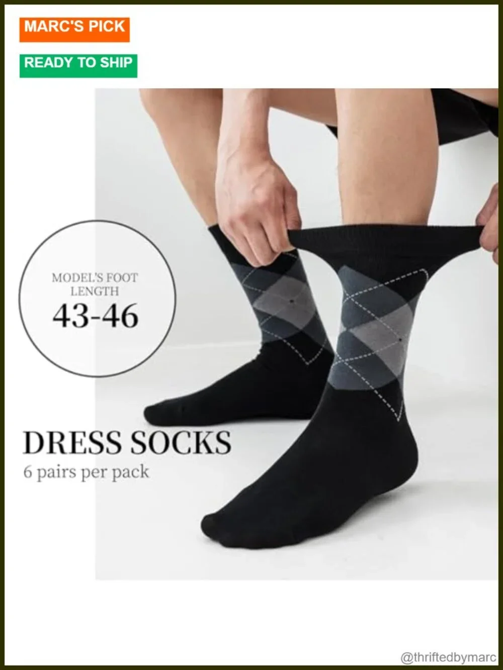 6 Pairs Mens Dress Socks Soft Breathable Bamboo Rayon Mid Calf Socks with Box
